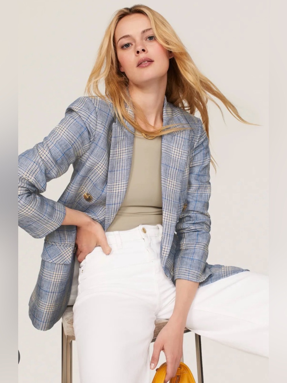 Veronica Beard • Blue Plaid Dickey Jacket • Sz 00